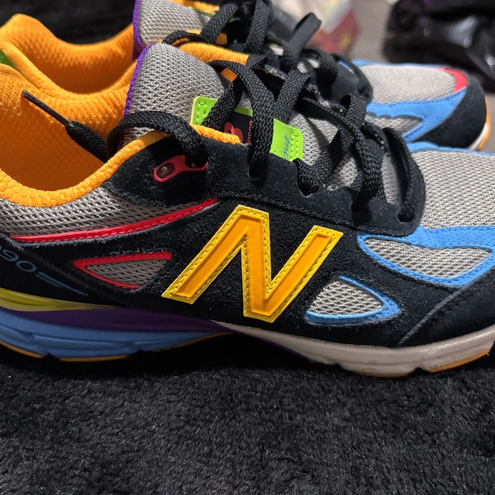 New Balance Multicolor Runner - Black, Yellow, Orange, Blue - Picture 3 of 4